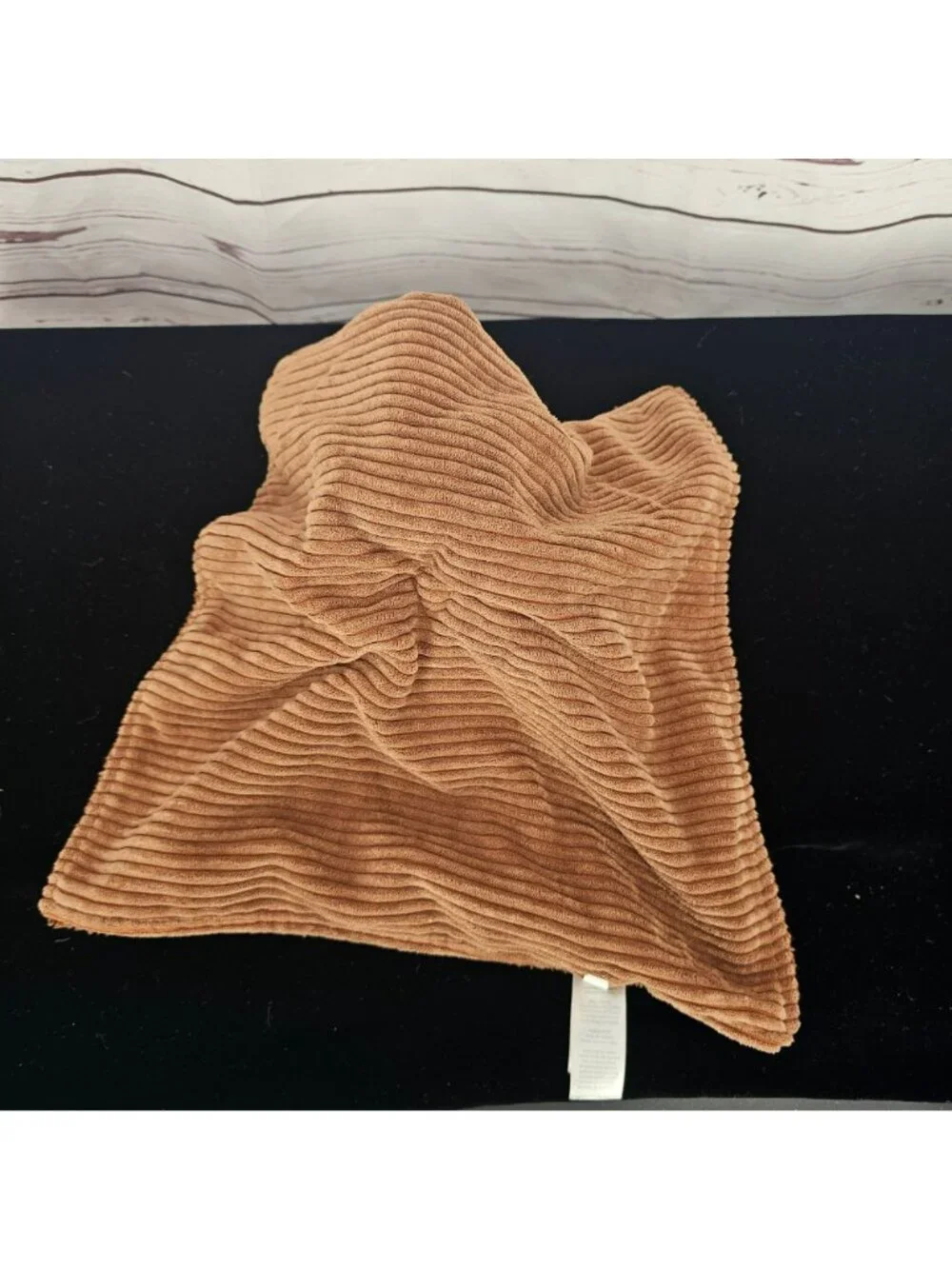 Carters Brown Baby Lovey Blanket With Bear Plush Head Soft Textured Fabric